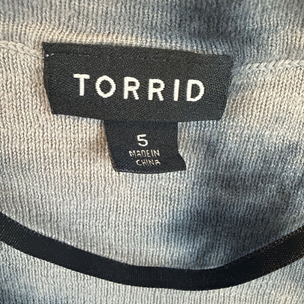 Torrid 5 5X Tie Dye Long Duster Sweater Cardigan Knit Plus Size Pockets 30 - Picture 2 of 12